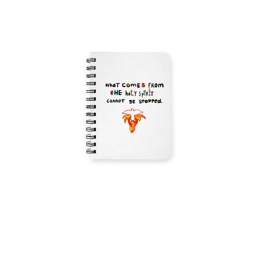 Paragraph 60 Notebook - Spirit, a White Spiral Notebook