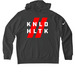 KNLD stripes, a Anthracite Nike Club Fleece Pullover Hoodie