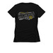 Official Bikes and Beers Style, a Black Women's Slim Fit Tee (back-view)