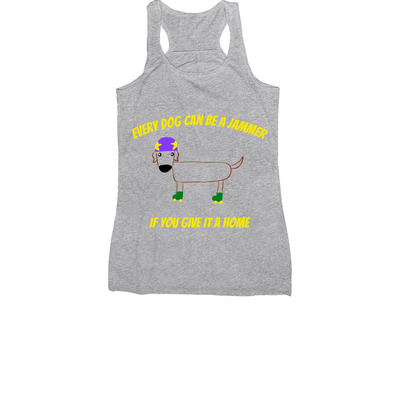Every Dog Can Be A Jammer, a Athletic Heather Women's Racerback