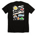 with love, a Solid Black Blend Premium Unisex Tee (back-view)