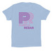 Purple Rebar v.1, a Baby Blue Premium Cotton Tee