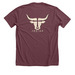 Josiah Showalter | ZUGU Records Sunrise Store, a Heather Maroon Premium Unisex Tee (back-view)