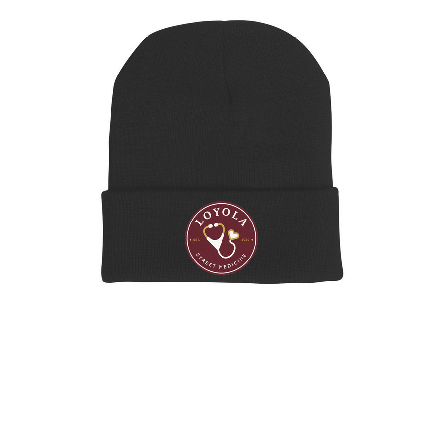 Wear the Mission - Beanies, a Black Printed Cuffed Beanie