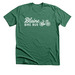 Blaine Bike Bus White, a Heather Grass Green Premium Unisex Tee