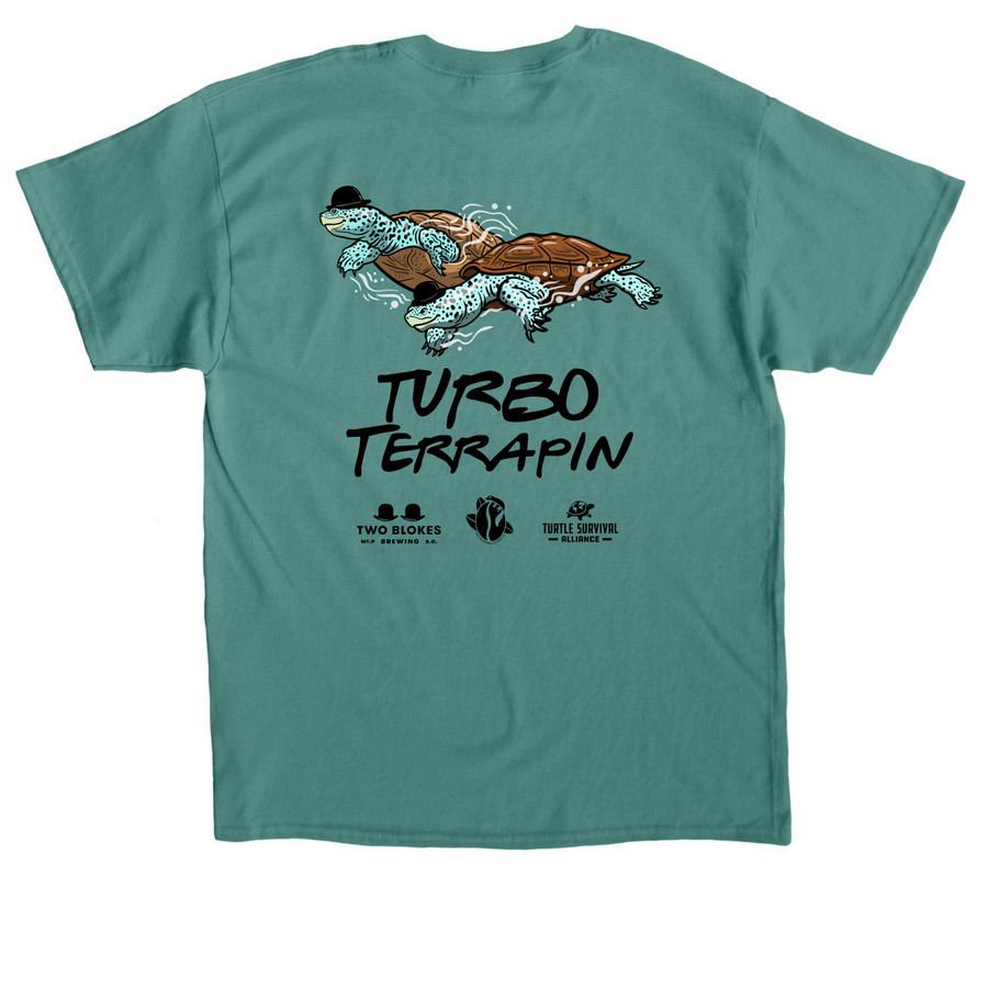 Turbo Terrapin DBS-Tee, a Jade Dome Classic Unisex Tee (back-view)