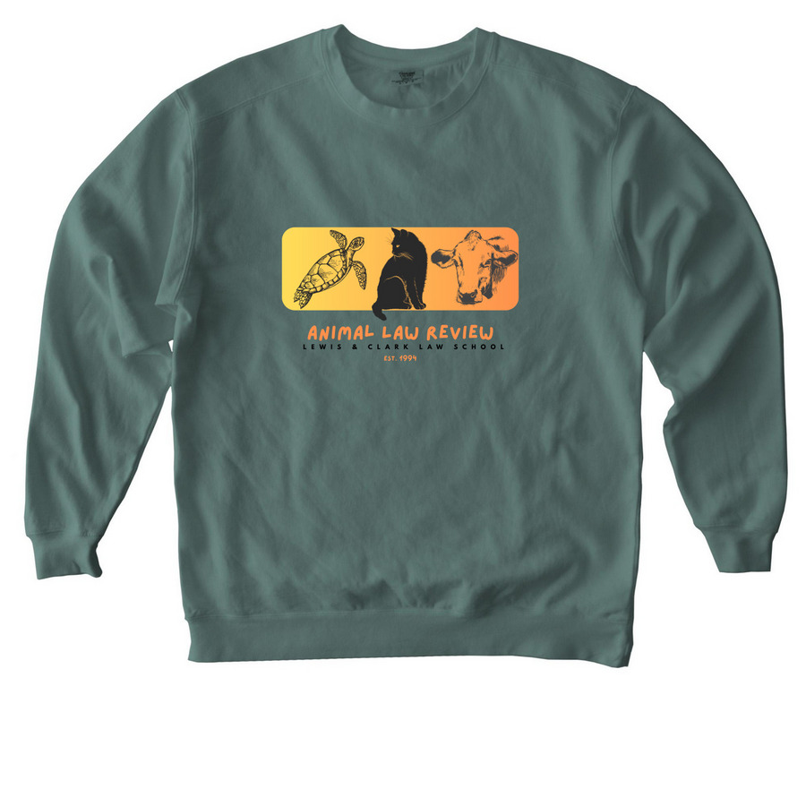 ALR T-shirt/Sweatshirt/Hoodie, a Blue Spruce Comfort Colors Crewneck Sweatshirt