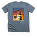 Ka'upu Sunset Shirt, a Heather Slate Premium Unisex Tee