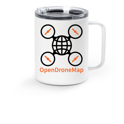 OpenDroneMap Travel Mugs, a White Stainless Steel Travel Mug