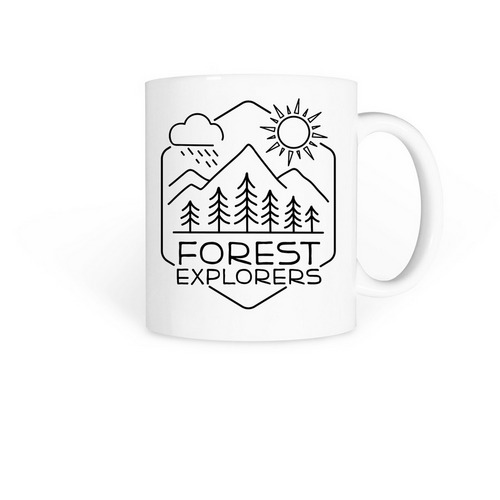 Forest Explorers, a White Coffee Mug