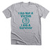 I AM NOT A VICTIM, a Athletic Heather Premium Unisex Tee