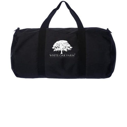 White Oak Farm, a Black Day Tripper Duffel Bag