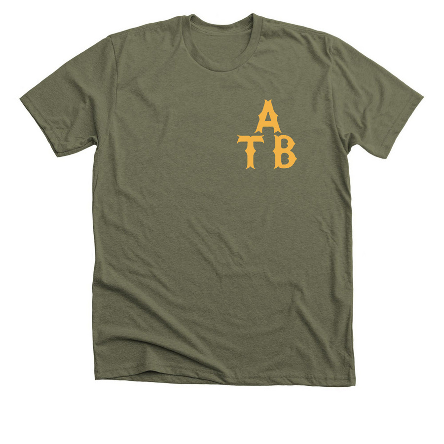 ATB, a Heather Olive Premium Unisex Tee