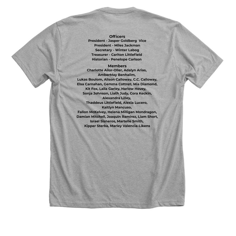NHS Shirt, a Athletic Heather Premium Unisex Tee (back-view)