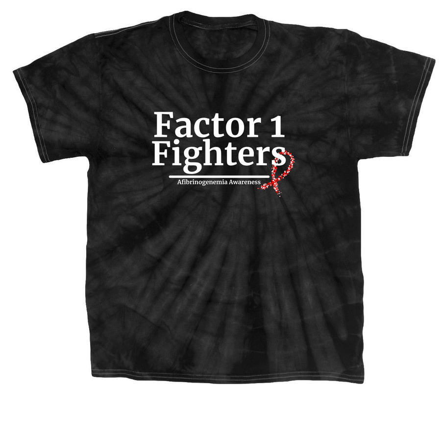 Factor 1 Fighters, a Black Classic Tie Dye Tee