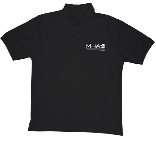 MHAOhio Apparel - Polo, a Black Embroidered Premium Polo