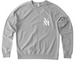 VM Monogram, a Granite Grey Heather Allmade Organic French Terry Crewneck Sweatshirt