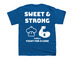 Martin's T1D Squad, a Royal Blue Youth Unisex Tee (back-view)