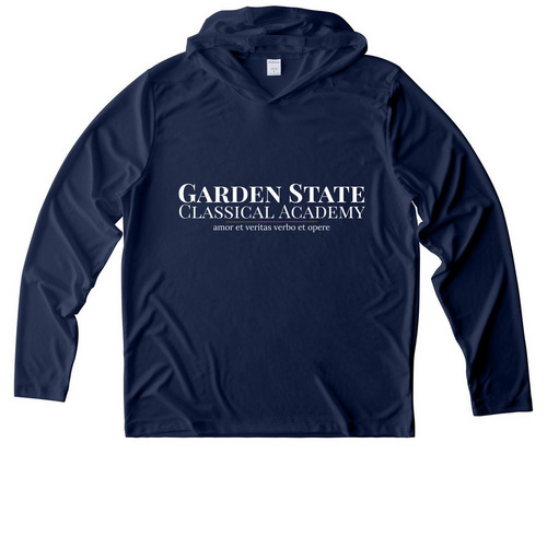 America 250 - Sunshirt, a True Navy UV Performance Long Sleeve Hoodie