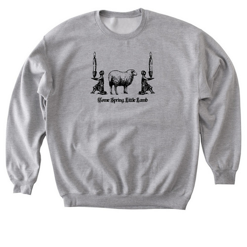 Come Spring, Little Lamb - DARK Collection, a Sport Grey Softstyle Crewneck Sweatshirt