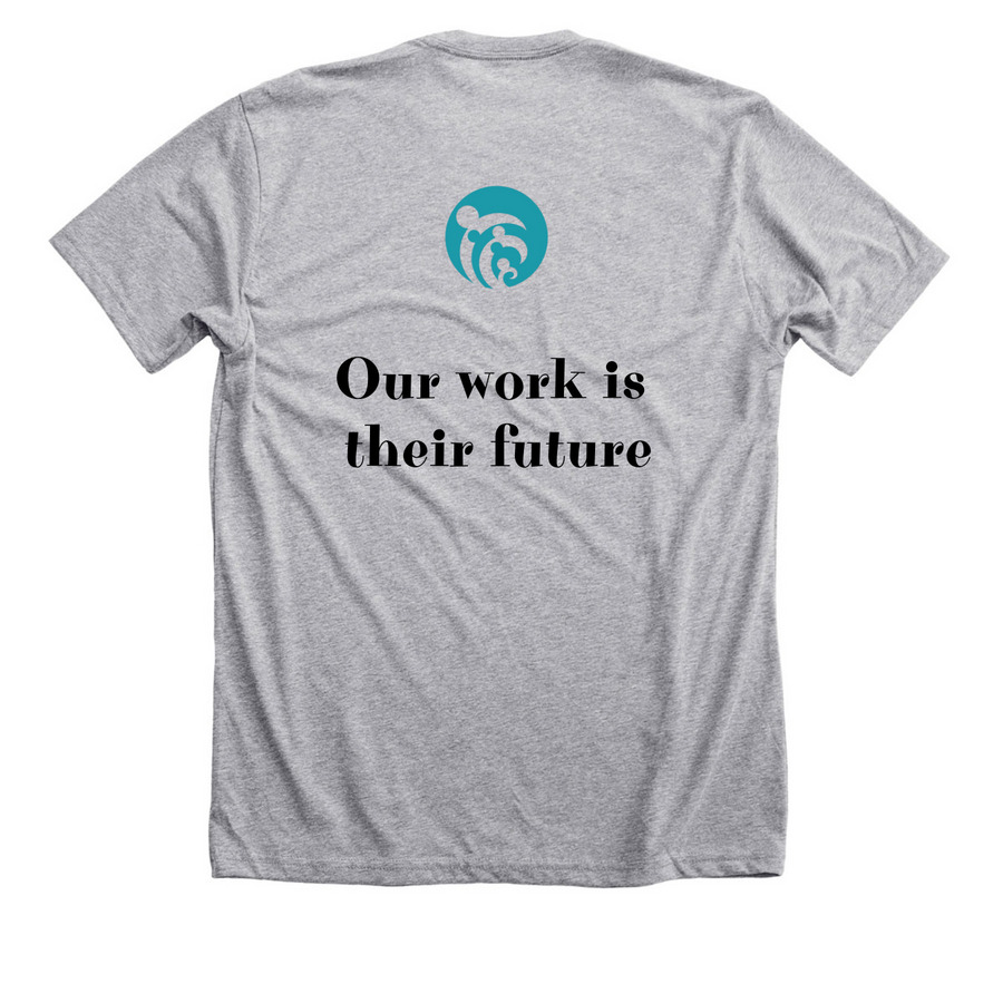 NCIMHA T-shirt 2025, a Athletic Heather Premium Unisex Tee (back-view)