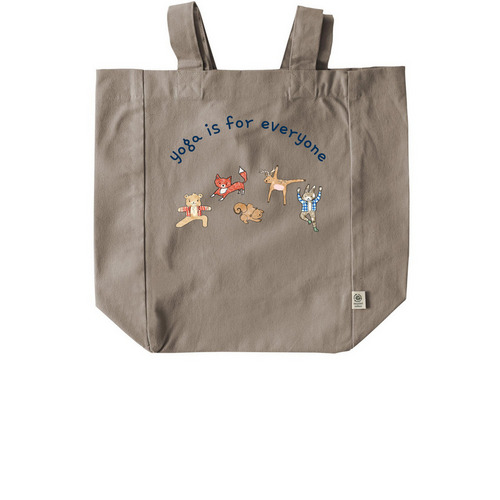 Yoga is for Everybody - Tote Bags, a Pumice Recycled Cotton Tote Bag