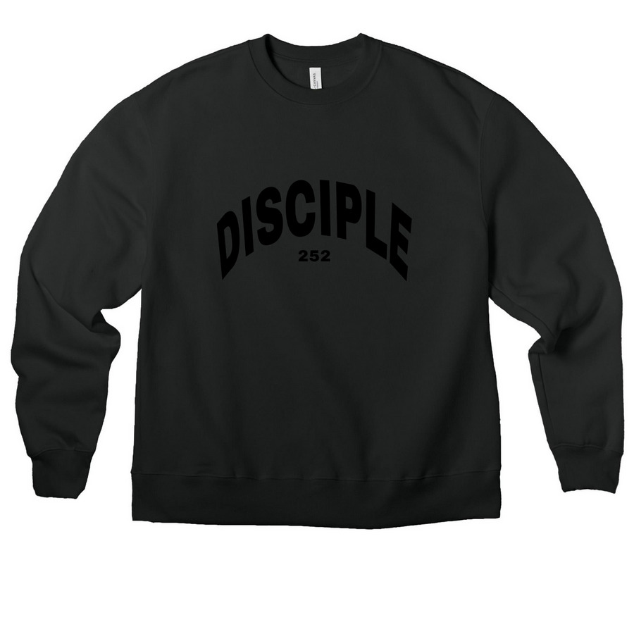 Vintage Black Disciple Crew, a Vintage Black Premium Heavyweight Crewneck Sweatshirt