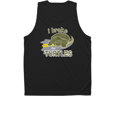 Help Turtles With Each Tank, a Black Unisex Performance Tank