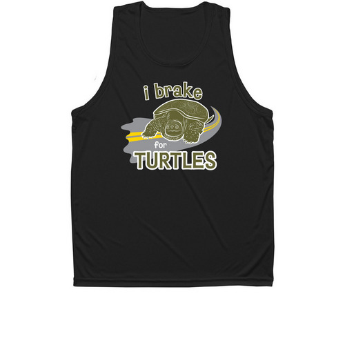 Help Turtles With Each Tank, a Black Unisex Performance Tank