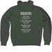 Countryside Collective Tour Sweatshirts, a Military Green Zip Up Hoodie (back-view)