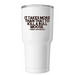 #BIGMATTSCOMEBACK, a White Insulated Tumbler (back-view)