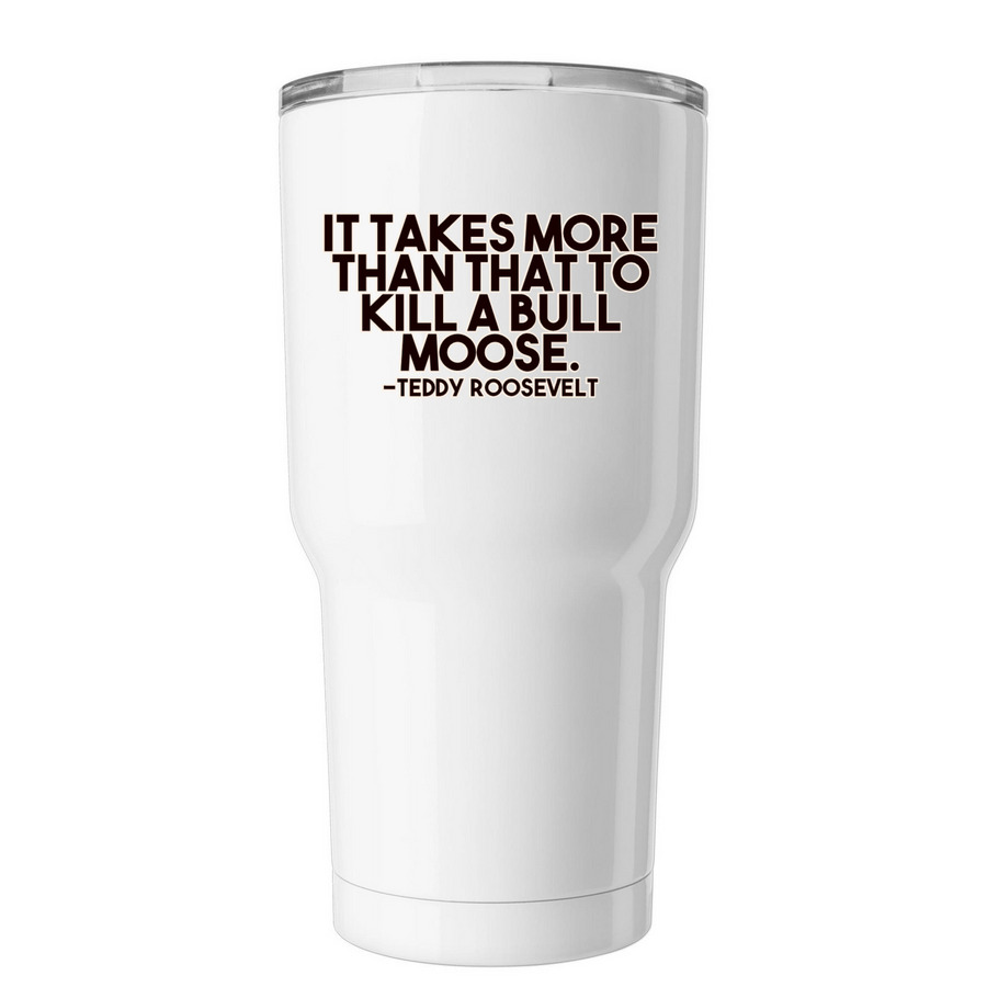 #BIGMATTSCOMEBACK, a White Insulated Tumbler (back-view)