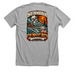 SeaOwl-Frost on pumpkin, a Athletic Heather Premium Unisex Tee (back-view)