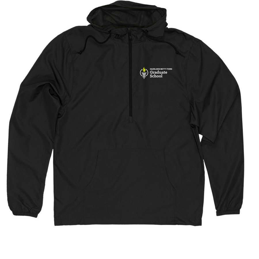 Wind Breakers, a Black Quarter-Zip Windbreaker