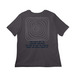 Trail Therapy Peace Found, a Dark Grey Women?s Relaxed Cotton Tee (back-view)