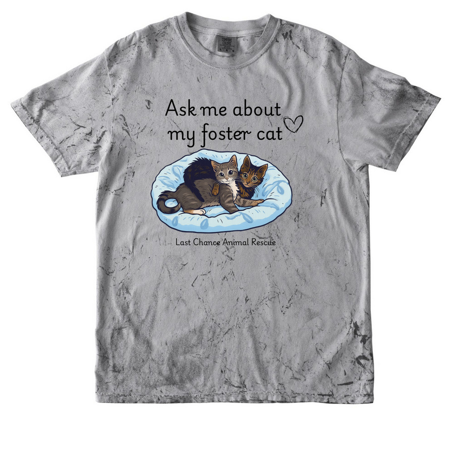 LCAR Foster Cats, a Smoke Comfort Colors Colorblast Tee