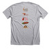 World Giraffe Week 2025, a Athletic Heather Premium Unisex Tee (back-view)