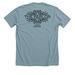Earth Month 2026, a Heather Blue Lagoon Premium Unisex Tee (back-view)
