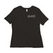 UO Grey Logo/ Pump N Run on back, a Black Women?s Relaxed Cotton Tee