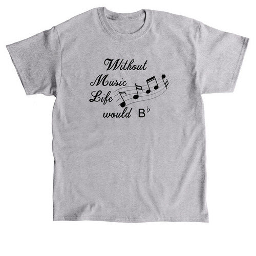 Life without music, a Sport Grey Classic Unisex Tee