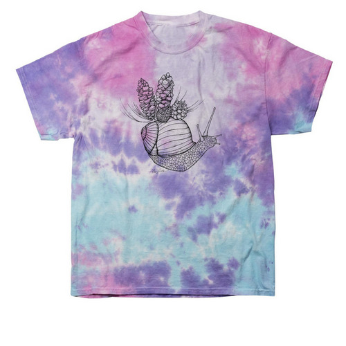 Appalachian Snail, a Cotton Candy Classic Tie Dye Tee