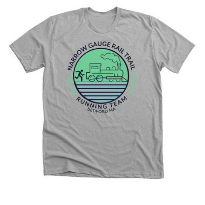 Narrow Gauge Rail Trail, a Athletic Heather Premium Unisex Tee