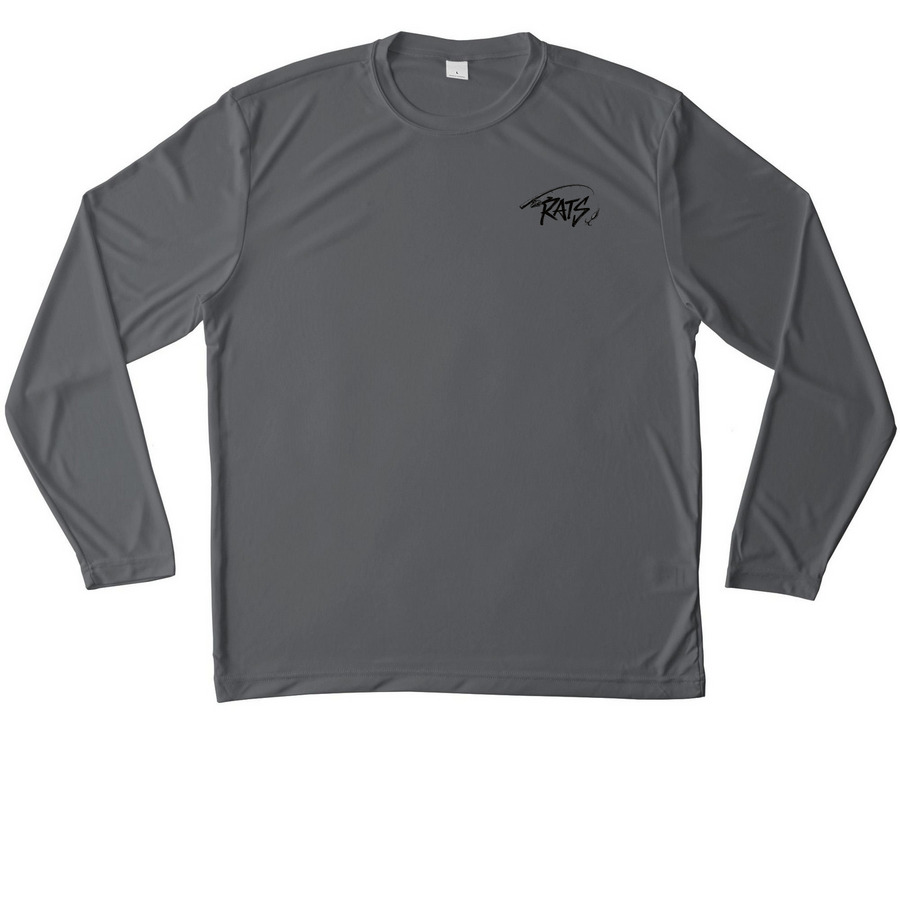 Tuna Long Sleeve&nbsp;, a Iron Grey Unisex Performance Long Sleeve Tee