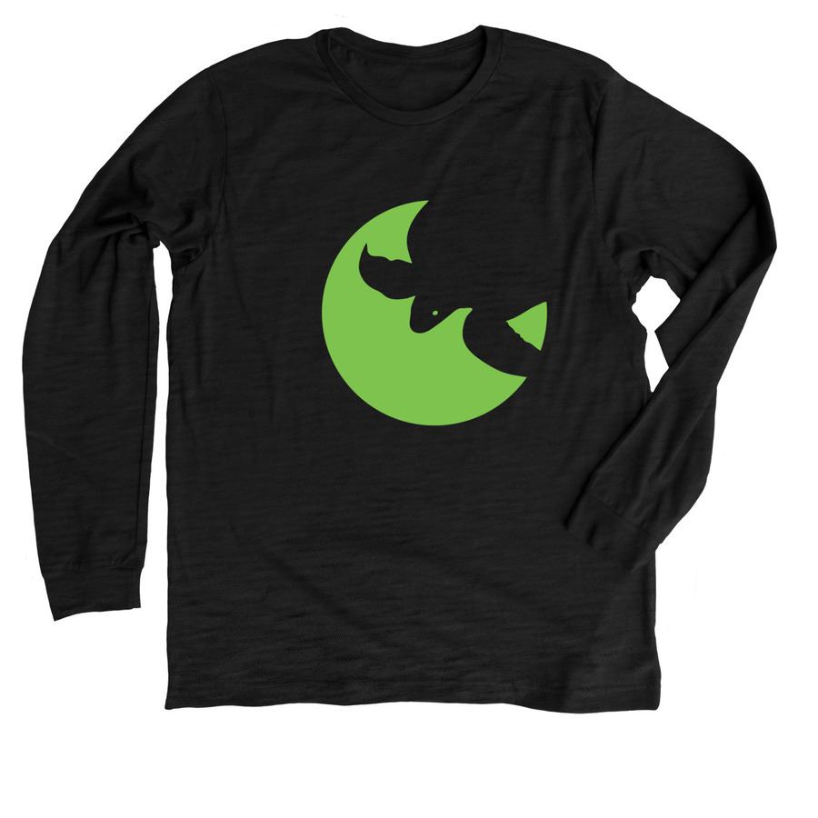 SEE Tees, a Solid Black Blend Premium Long Sleeve Tee