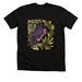 Purple Shorecrab Tee, a Black Heather Premium Unisex Tee
