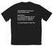 The Outlandishman, a Black Classic Performance Tee (back-view)