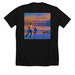 Frozen lake&nbsp;, a Solid Black Blend Premium Unisex Tee (back-view)