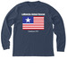 LaMancha USA, a Heather Navy Premium Long Sleeve Tee