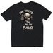 The Voices, a Black Softstyle Cotton Tee (back-view)