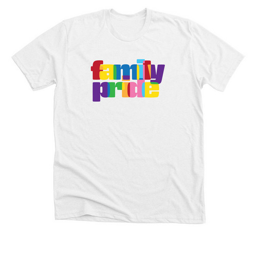 Family Pride, a Solid White Blend Premium Unisex Tee